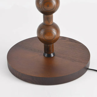 Pear Vintage Wood Bead Floor Lamp
