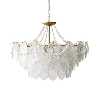 Pearls Vintage Glass Chandelier