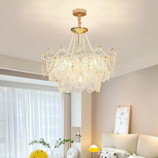 Pearls Vintage Glass Chandelier