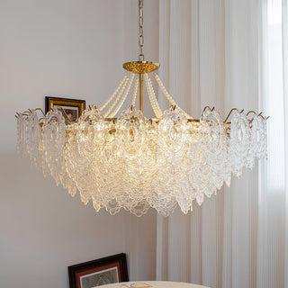 Pearls Vintage Glass Chandelier