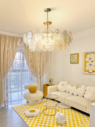 Pearls Vintage Glass Chandelier
