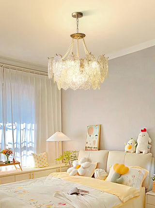 Pearls Vintage Glass Chandelier