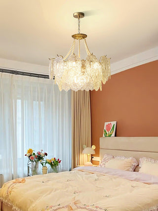 Pearls Vintage Glass Chandelier