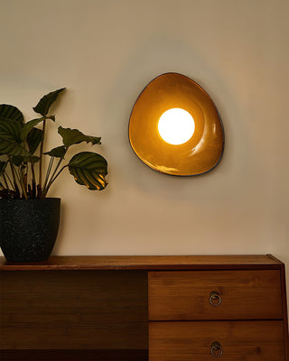 Maren Organic Ceramic Ring Wall Sconce
