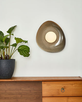 Maren Organic Ceramic Ring Wall Sconce