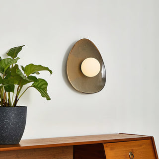 Maren Organic Ceramic Ring Wall Sconce