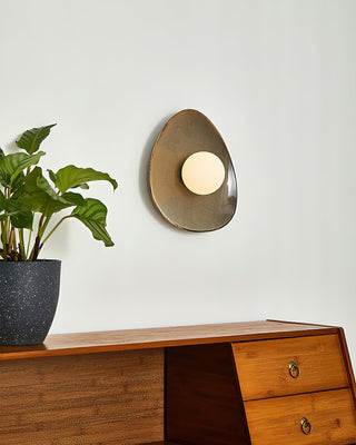 Maren Organic Ceramic Ring Wall Sconce