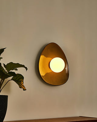Maren Organic Ceramic Ring Wall Sconce