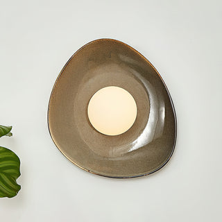 Maren Organic Ceramic Ring Wall Sconce