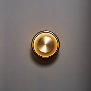 Pendulum Smoked Glass Brass Sconce