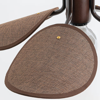 Lia Petal Wood Fabric Pendant Light