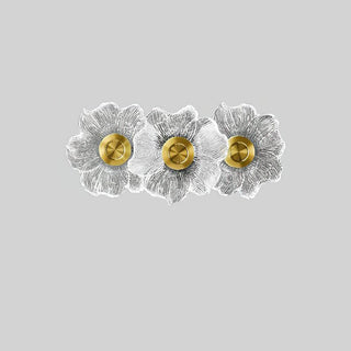 Petal Bloom Floral Glass Wall Sconce