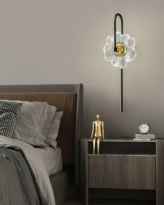 Petal Bloom Floral Glass Wall Sconce