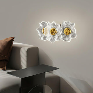 Petal Bloom Floral Glass Wall Sconce
