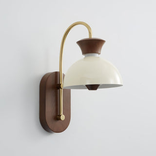 Milo Curved Arm Fabric Wall Sconce