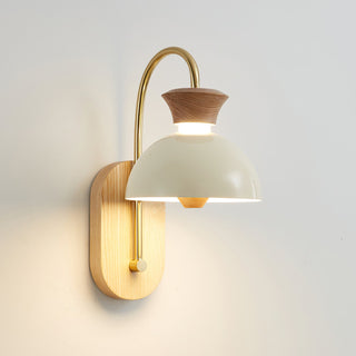 Milo Curved Arm Fabric Wall Sconce