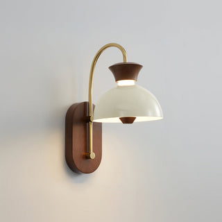 Milo Curved Arm Fabric Wall Sconce