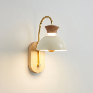 Milo Curved Arm Fabric Wall Sconce