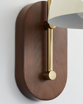 Milo Curved Arm Fabric Wall Sconce