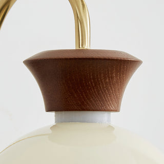 Milo Curved Arm Fabric Wall Sconce