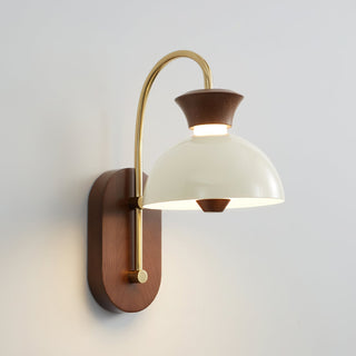 Milo Curved Arm Fabric Wall Sconce