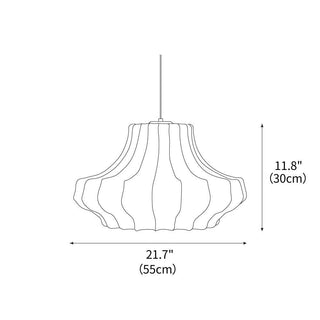 Phantom Sculptural Silk Pendant Light