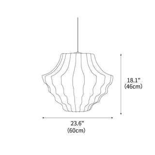 Phantom Sculptural Silk Pendant Light