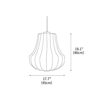 Phantom Sculptural Silk Pendant Light