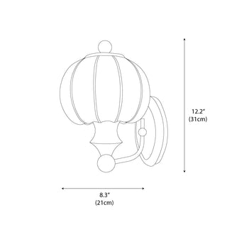 Phiffer Wabi-Sabi Fabric Wall Light