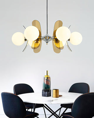 Phosphorescent Modern Glass Chandelier