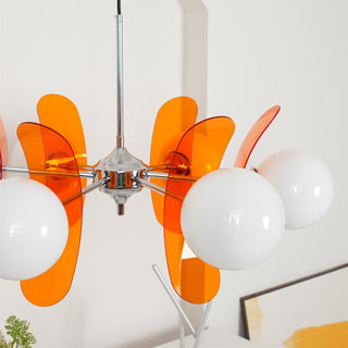 Phosphorescent Modern Glass Chandelier