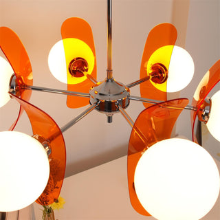 Phosphorescent Modern Glass Chandelier