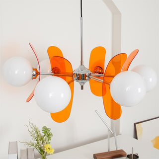 Phosphorescent Modern Glass Chandelier