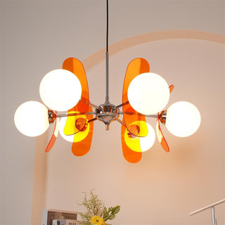 Phosphorescent Modern Glass Chandelier