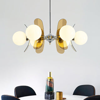 Phosphorescent Modern Glass Chandelier