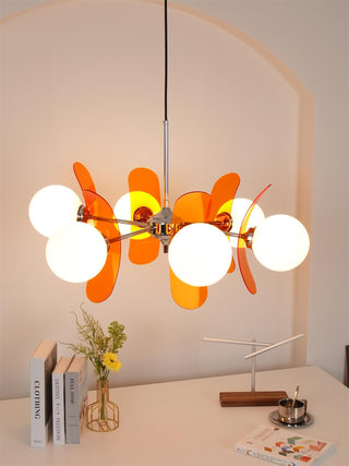 Phosphorescent Modern Glass Chandelier
