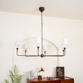 Piaf Grande Farmhouse Brass Chandelier