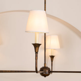 Piaf Grande Farmhouse Brass Chandelier