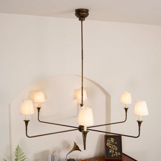 Piaf Grande Farmhouse Brass Chandelier