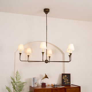 Piaf Grande Farmhouse Brass Chandelier