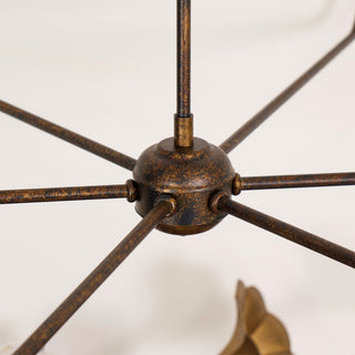 Piaf Grande Farmhouse Brass Chandelier
