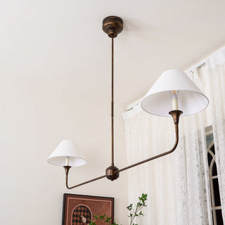 Piaf Grande Farmhouse Brass Chandelier