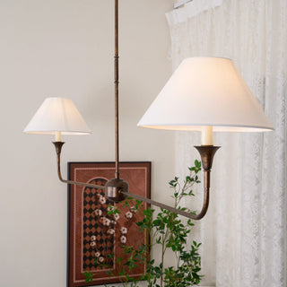 Piaf Grande Farmhouse Brass Chandelier