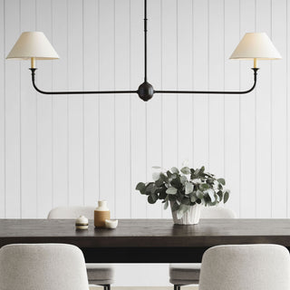 Piaf Grande Farmhouse Brass Chandelier