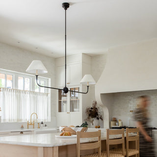 Piaf Grande Farmhouse Brass Chandelier