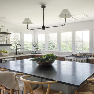 Piaf Grande Farmhouse Brass Chandelier