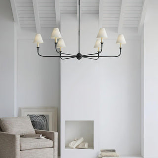 Piaf Grande Farmhouse Brass Chandelier