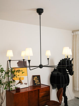 Piaf Grande Farmhouse Brass Chandelier