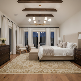 Piaf Grande Farmhouse Brass Chandelier