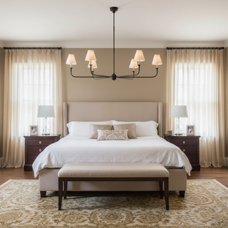 Piaf Grande Farmhouse Brass Chandelier